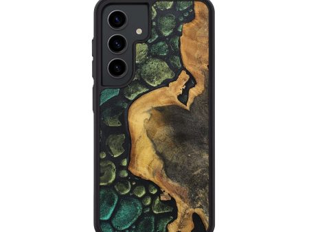 Galaxy S24 Wood+Resin Phone Case - Andrew (Chameleon, 706619) Cheap