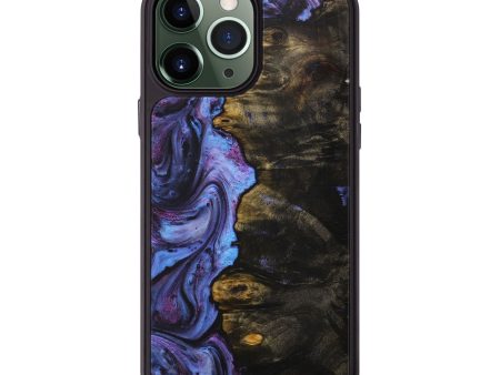 iPhone 13 Pro Max Wood+Resin Phone Case - Bella (Purple, 707271) Online Sale