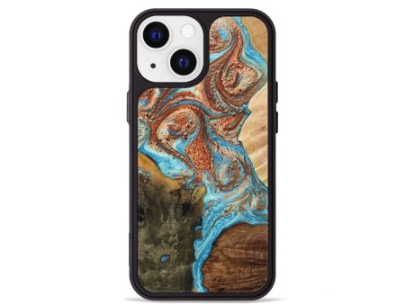 iPhone 13 mini Wood+Resin Phone Case - Jamal (Mosaic, 706295) Hot on Sale