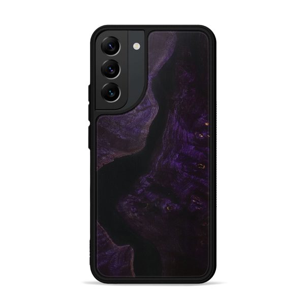 Galaxy S22 Plus Wood+Resin Phone Case - Carlton (Pure Black, 705929) Online now