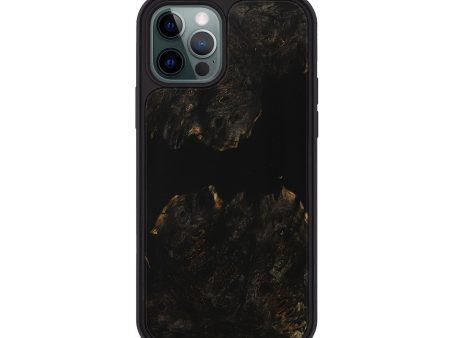 iPhone 12 Pro Wood+Resin Phone Case - Miracle (Pure Black, 707543) For Discount