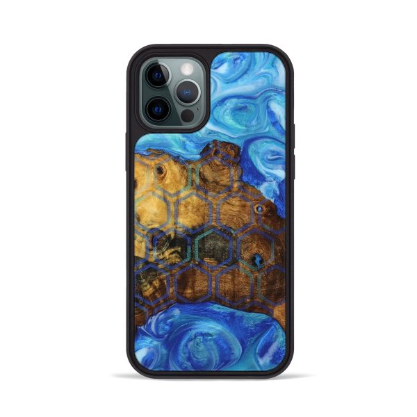 iPhone 12 Pro Wood+Resin Phone Case - Amara (Pattern, 706961) Online now