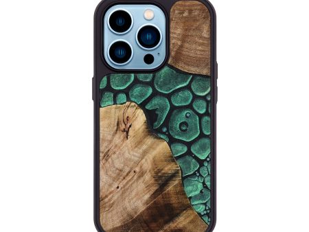 iPhone 14 Pro Wood+Resin Phone Case - Irving (Chameleon, 706570) Online