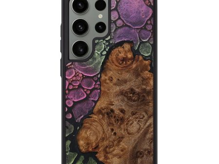 Galaxy S24 Ultra Wood+Resin Phone Case - Steve (Chameleon, 706640) For Sale