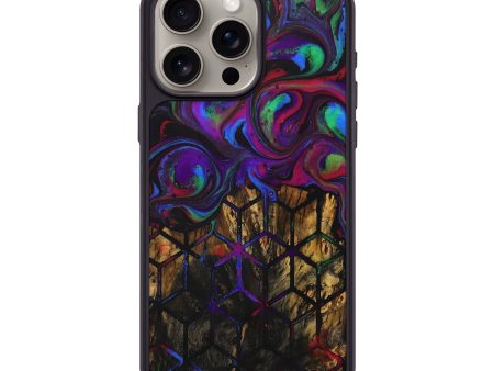 iPhone 15 Pro Max Wood+Resin Phone Case - Romeo (Pattern, 705846) on Sale