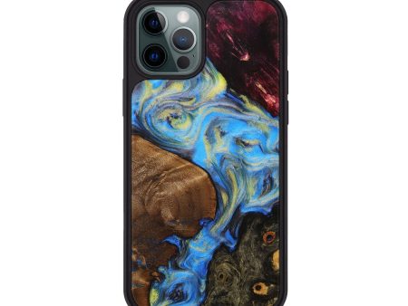 iPhone 12 Pro Wood+Resin Phone Case - Tammy (Mosaic, 707560) Hot on Sale