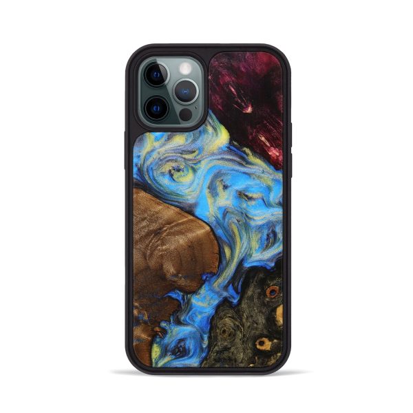 iPhone 12 Pro Wood+Resin Phone Case - Tammy (Mosaic, 707560) Hot on Sale