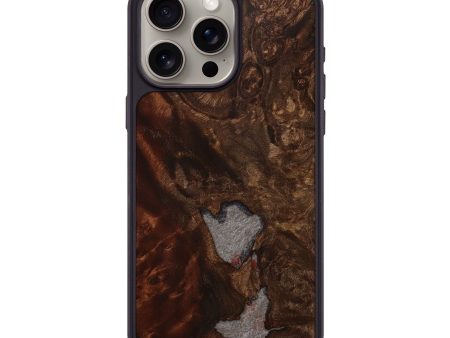 iPhone 15 Pro Max Wood+Resin Phone Case - Tracy (Wood Burl, 707296) Supply