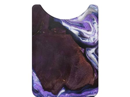 Live Edge Wood+Resin Wallet - Cynthia (Purple, 705737) For Sale