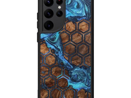 Galaxy S22 Ultra Wood+Resin Phone Case - Marcos (Pattern, 705833) Online