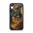 iPhone Xr Wood+Resin Phone Case - Tisha (Teal & Gold, 707230) Discount