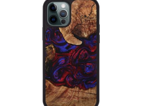 iPhone 12 Pro Wood+Resin Phone Case - Brock (Mosaic, 705787) For Sale