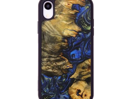 iPhone Xr Wood+Resin Phone Case - Harrison (Blue, 707615) Supply