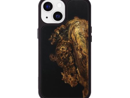 iPhone 13 Wood+Resin Phone Case - Mitchell (Pure Black, 705932) Hot on Sale