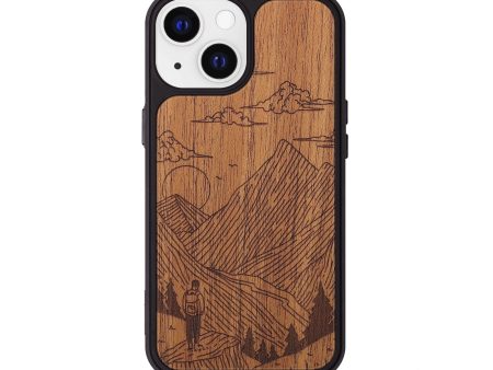 iPhone 13 Wood+Resin Phone Case - Roaming - Mahogany (Curated) Online