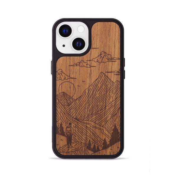 iPhone 13 Wood+Resin Phone Case - Roaming - Mahogany (Curated) Online