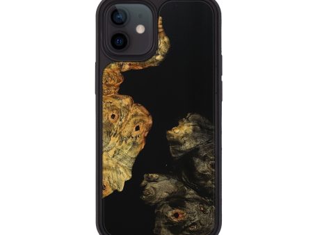 iPhone 12 Wood+Resin Phone Case - Kenny (Pure Black, 707540) Online Sale