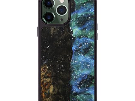 iPhone 13 Pro Max Wood+Resin Phone Case - Alessandra (Cosmos, 706324) For Sale