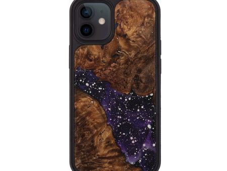 iPhone 12 Wood+Resin Phone Case - Elsa (Cosmos, 705780) Online Hot Sale