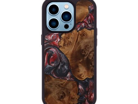 iPhone 14 Pro Wood+Resin Phone Case - Irene (Mosaic, 707546) Online Sale