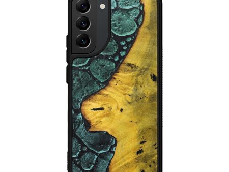 Galaxy S22 Plus Wood+Resin Phone Case - Adalyn (Chameleon, 706594) on Sale