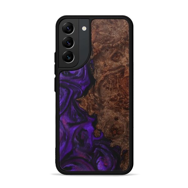 Galaxy S22 Plus Wood+Resin Phone Case - Viola (Purple, 706890) Supply