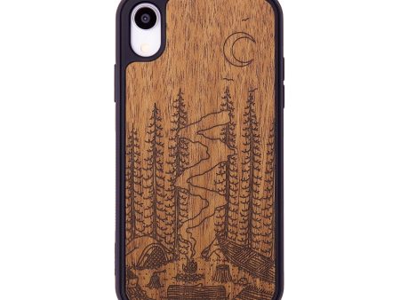 iPhone Xr Wood+Resin Phone Case - Camp - Mahogany (Curated) For Discount