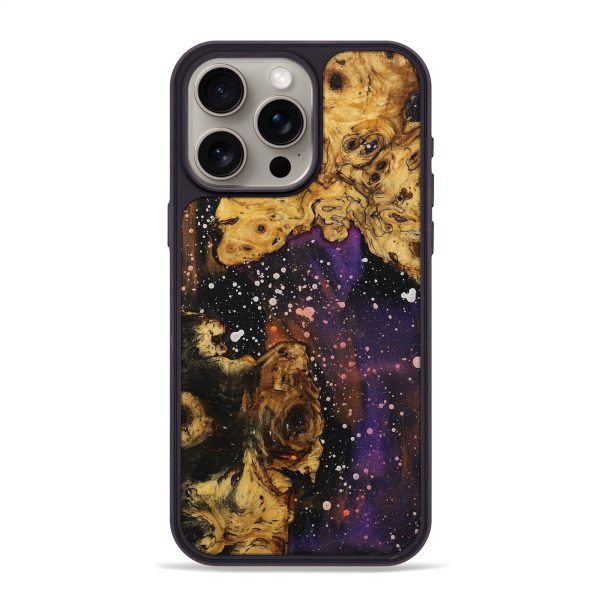 iPhone 15 Pro Max Wood+Resin Phone Case - Breanna (Cosmos, 706443) For Discount