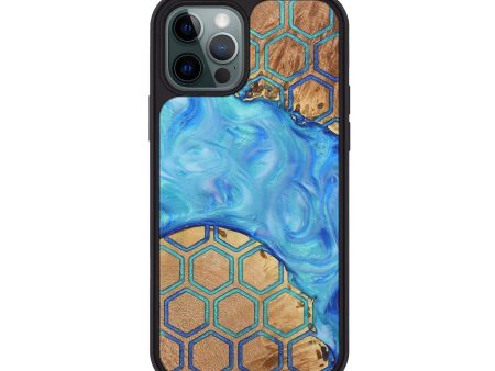 iPhone 12 Pro Wood+Resin Phone Case - Briella (Pattern, 706962) Fashion