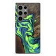 Galaxy S24 Ultra Wood+Resin Live Edge Phone Case - Cesar (Green, 705442) Supply