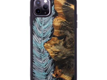 iPhone 11 Pro Max Wood+Resin Phone Case - Elliot (Feather, 706403) on Sale