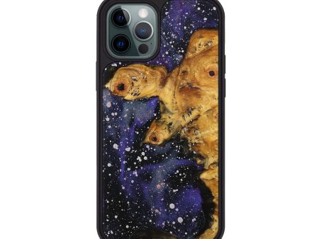 iPhone 12 Pro Wood+Resin Phone Case - Andre (Cosmos, 706418) For Cheap