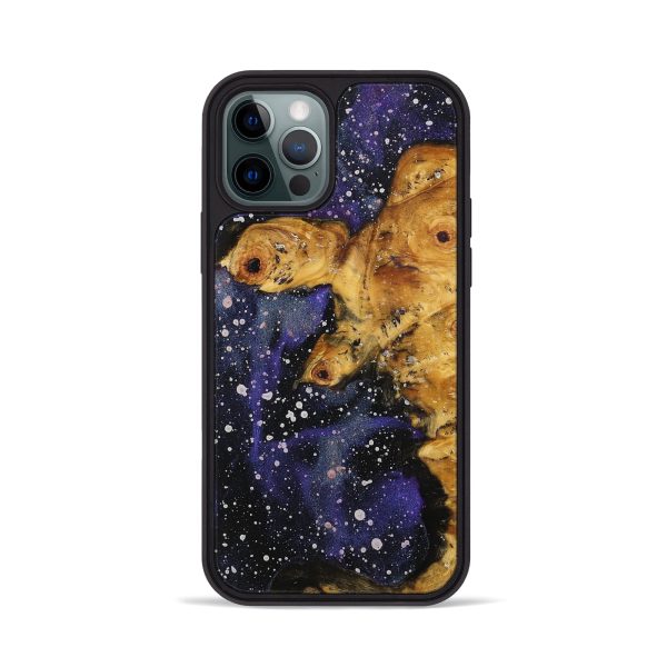 iPhone 12 Pro Wood+Resin Phone Case - Andre (Cosmos, 706418) For Cheap