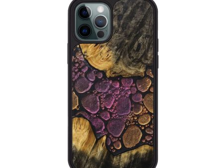 iPhone 12 Pro Wood+Resin Phone Case - Gladys (Chameleon, 706649) Hot on Sale