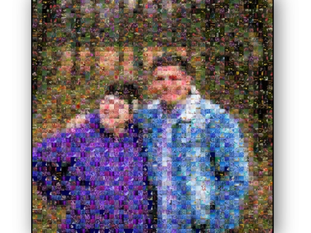 Photo Mosaic Metal Print Cheap