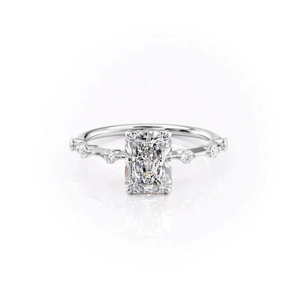 The Hidden Halo Penelope Set With A 1 Carat Radiant Moissanite Supply