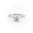 The Hidden Halo Penelope Set With A 1.5 Carat Round Moissanite For Discount