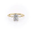 The Hidden Halo Penelope Set With A 1.5 Carat Radiant Moissanite For Discount