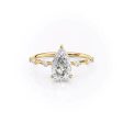 The Hidden Halo Penelope Set With A 1.5 Carat Pear Moissanite Online Hot Sale